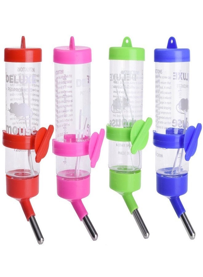 Litewoo Small Animal Water Bottle Hamster Water Bottles 1PC Pet Cage Hanging Drinking Dispenser for Rabbit Hamster Guinea Pig Chinchilla and Other Small Animals, Random Color - Image 1